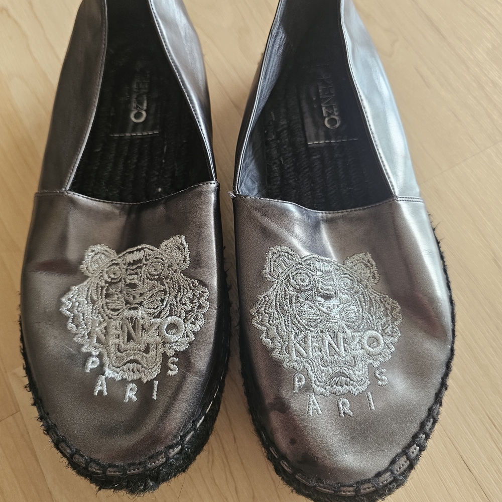 Kenzo Paris Metallic Espadrilles